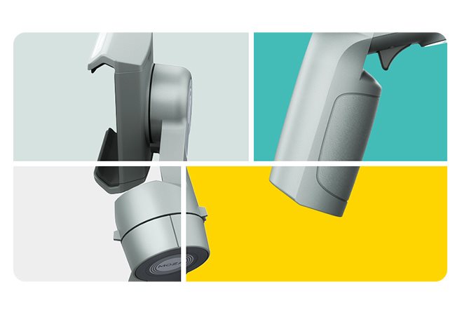 Ergonomikus kialakítás Moza Mini-MX stabilizátor
