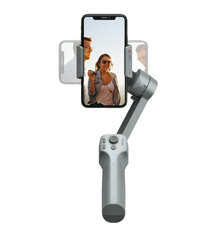 Vízszintes és függőlegesVízszintes és függőleges rögzítés Moza Mini-MX stabilizátor