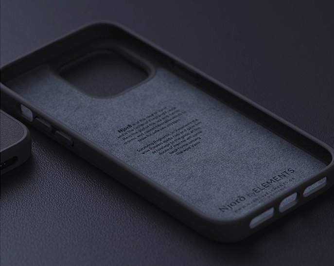 Njord Genuine Leather tok az iPhone 14 készülékekhez Njord Genuine Leather tok az iPhone 14 készülékekhez