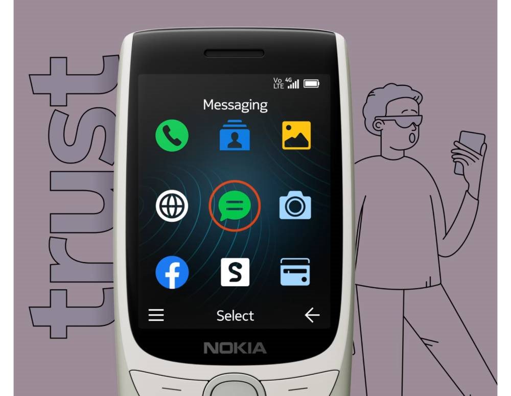 Nokia 8210 4G mobiltelefon