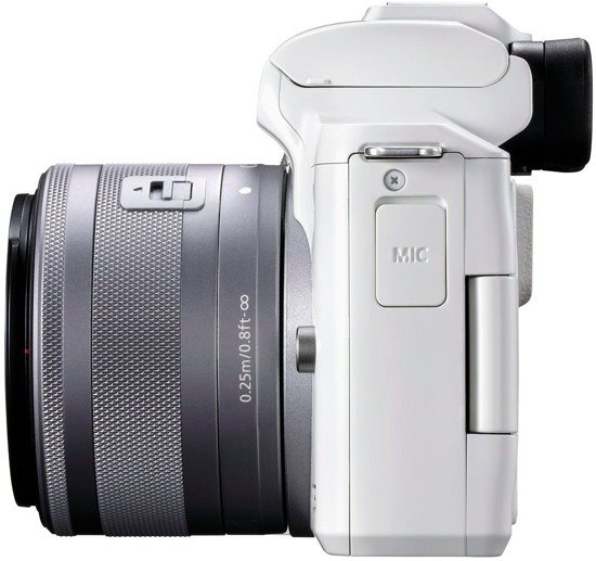 Canon EOS M50 Mark II fehér + EF-M 15-45 mm IS STM