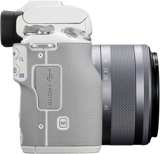 Canon EOS M50 Mark II fehér + EF-M 15-45 mm IS STM