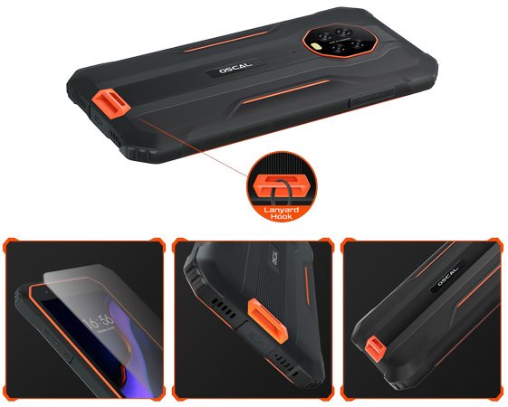 Oscal S60 mobiltelefon, orange