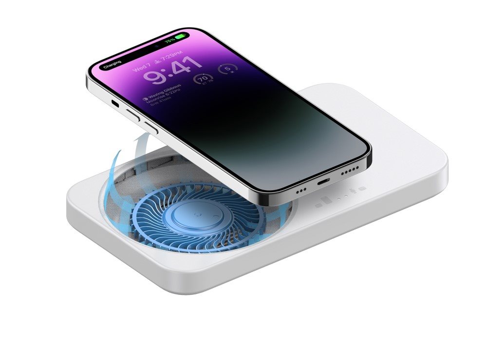 Eloop W9 15W 2in1 Cooling Wireless Charger
