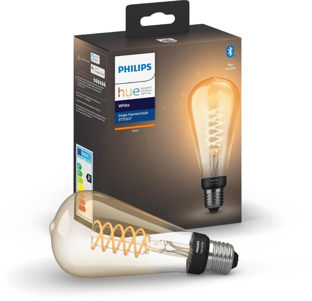 Philips Hue White Filament 7 W LED izzó E27 ST72 foglalattal Philips Hue White Filament 7 W LED izzó E27 ST72 foglalattal