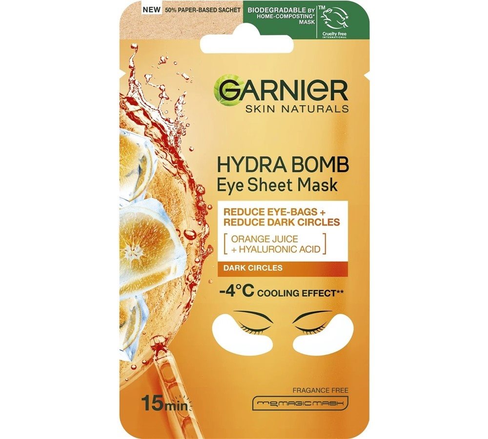 Garnier Skin Naturals Hydra Bomb Eye Sheet Mask Orange Juice