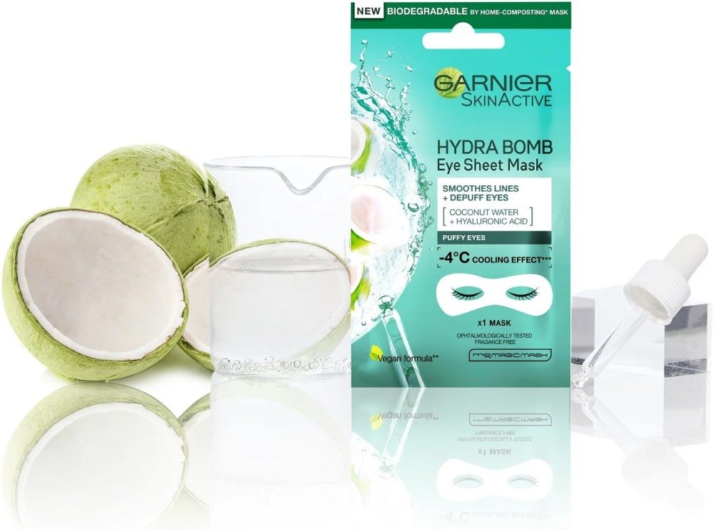 Garnier Skin Naturals Hydra Bomb Eye Sheet Mask Coconut Water