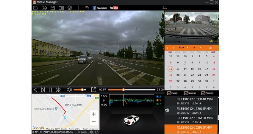 MIO MiVue 798 Dual Pro 2.8K WQHD autós kamera