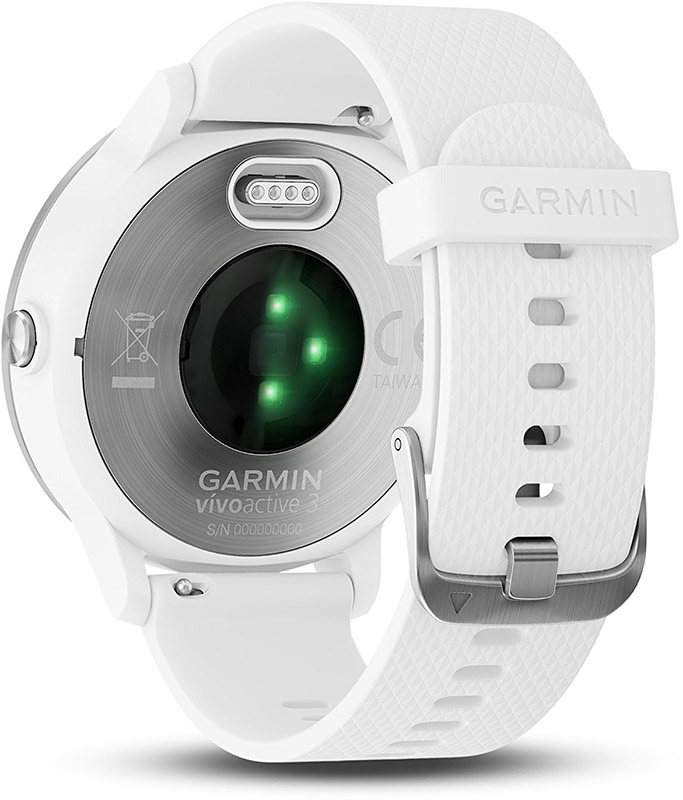 Měření tepu Garmin Vivoactive 3 White Silver sportóra