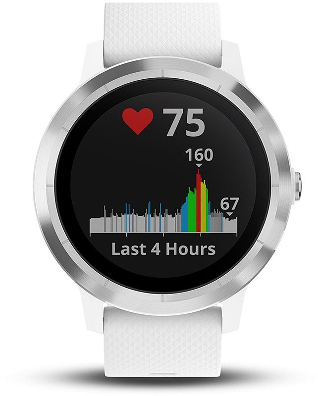 Velký displej Garmin Vivoactive 3 White Silver sportóra