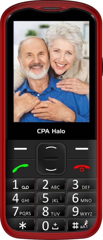 Mobiltelefon CPA Halo 28 Senior piros 