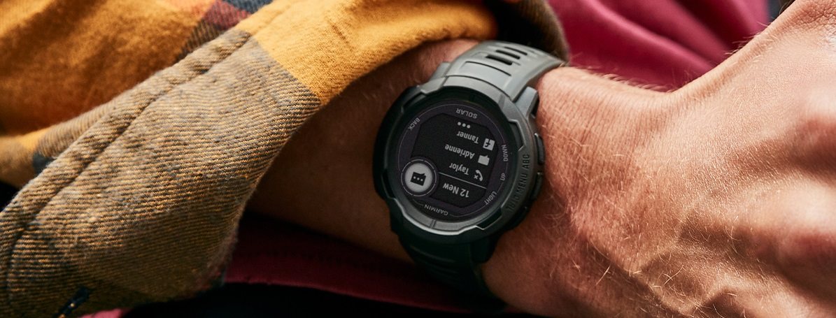 Garmin Instinct 2 Solar Graphite okosóra Garmin Instinct 2 Solar Graphite okosóra
