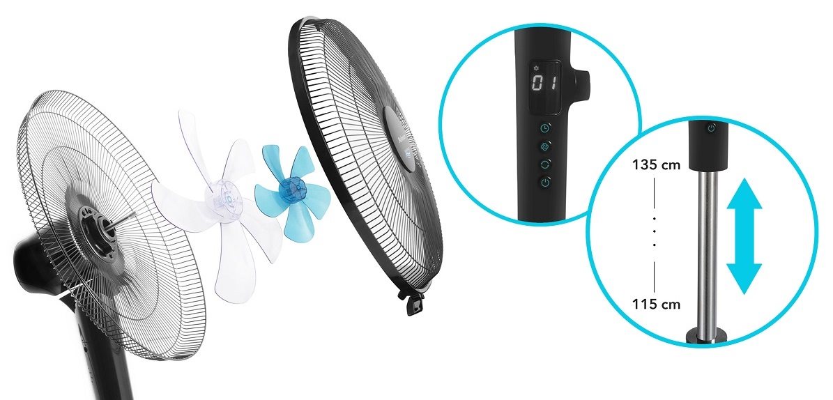 Rohnson R-8600 Silent Breezer álló ventilátor 