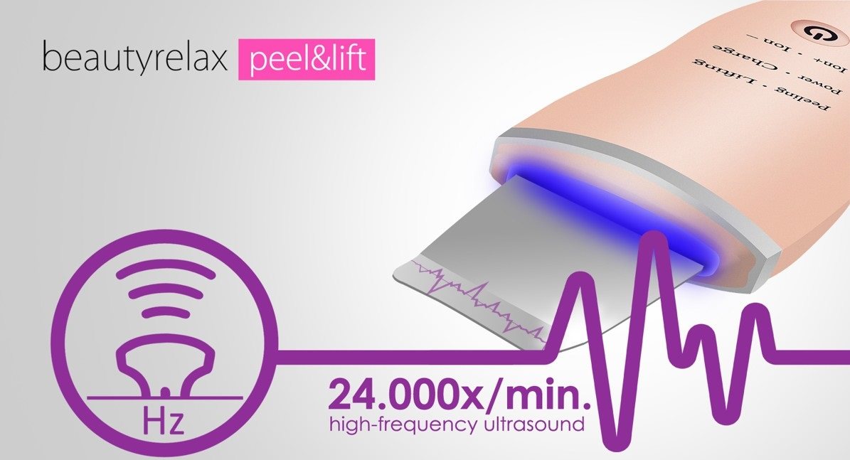 Beautyrelax Peel&lift Ultrahangos kozmetikai spatula