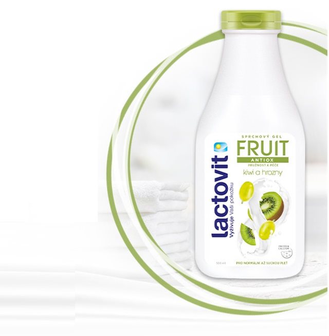  Tusfürdő LACTOVIT Fruit kivi és szőlő, 500 ml