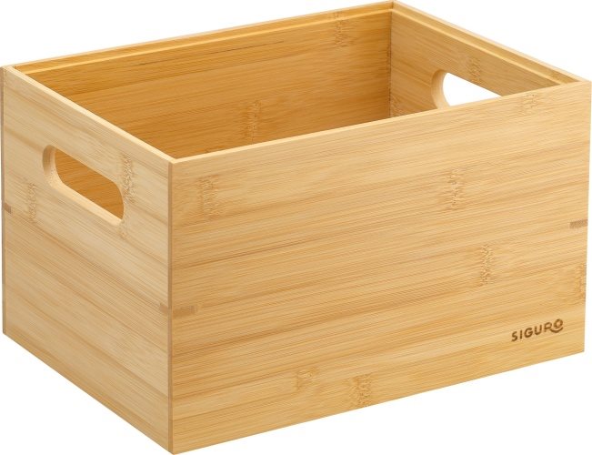 Siguro Box Bamboo Line tároló doboz