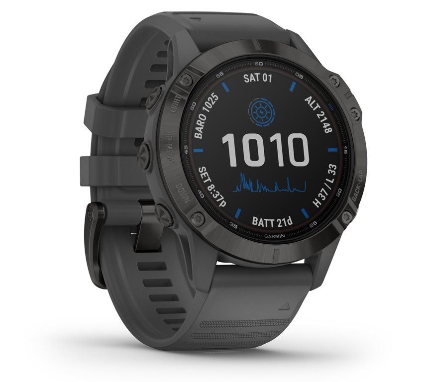 Garmin Fenix 6S Pro Solar Black/Slate Gray