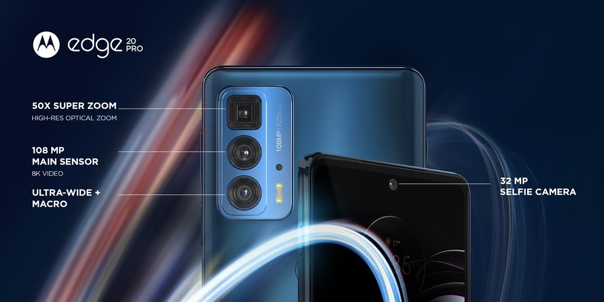 Bemutatjuk a Mototola Edge 20 Pro 256 GB telefont kék színben Bemutatjuk a Mototola Edge 20 Pro 256 GB telefont kék színben