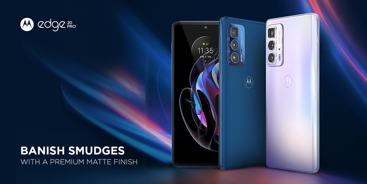 Motorola Edge 20 Pro 256 GB türkizkék színben Motorola Edge 20 Pro 256 GB türkizkék színben