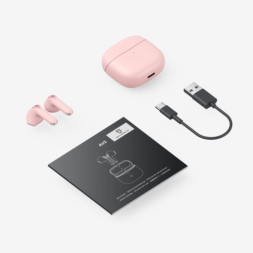 Soundpeats Air3 Pink vezeték nélküli fülhallgató