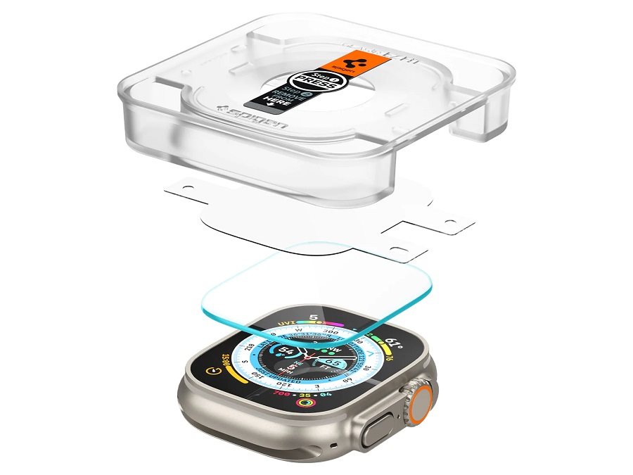 Spigen Glass EZ Fit 2 Pack Apple Watch Ultra 49mm üvegfólia