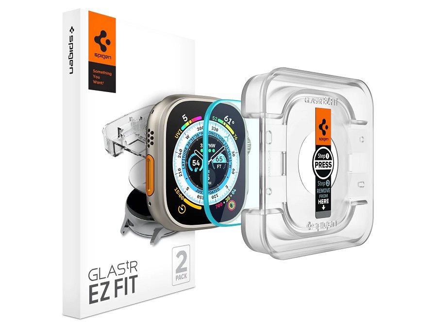 Spigen Glass EZ Fit 2 Pack Apple Watch Ultra 49mm üvegfólia
