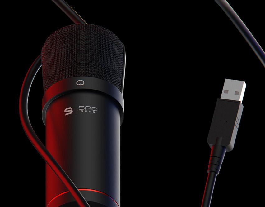 Plug and Play telepítés Streamer mikrofon SPC SM900