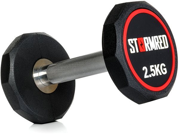 StormRed gumírozott súlyzó 2,5 kg