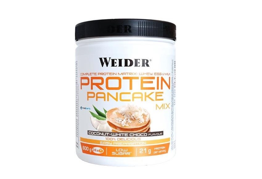 Weider Protein palacsintatészta mix 600g, kókusz-fehér csokoládé