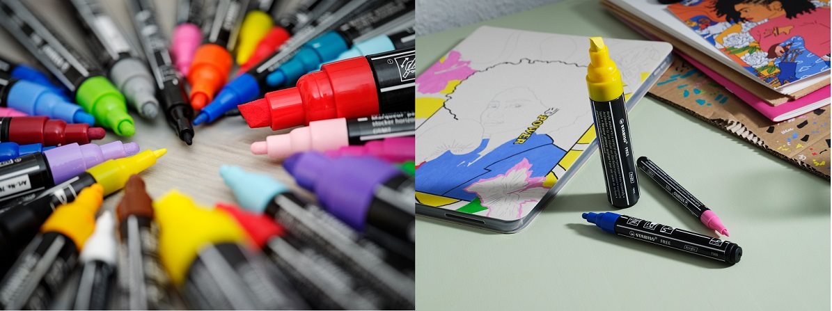 Marker STABILO FREE akril T800C