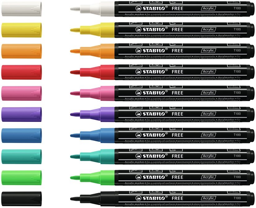 STABILO FREE Acrylic T100 rostirón