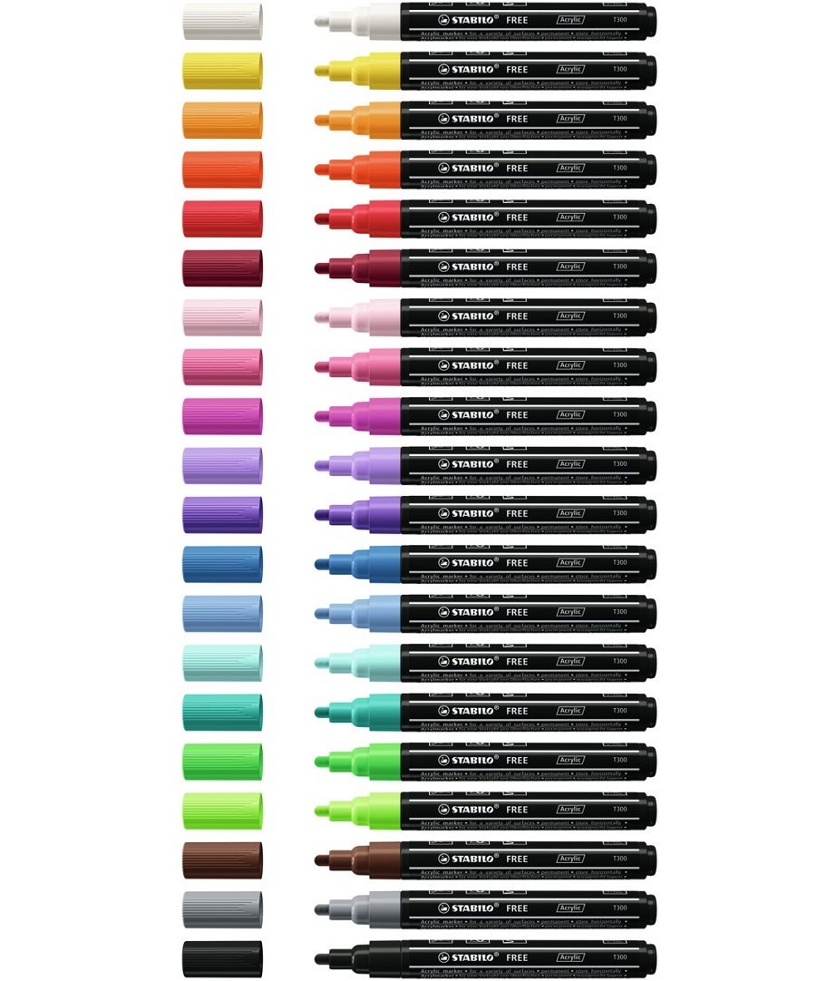 STABILO FREE Acrylic T300 2 marker STABILO FREE Acrylic T300 2 marker
