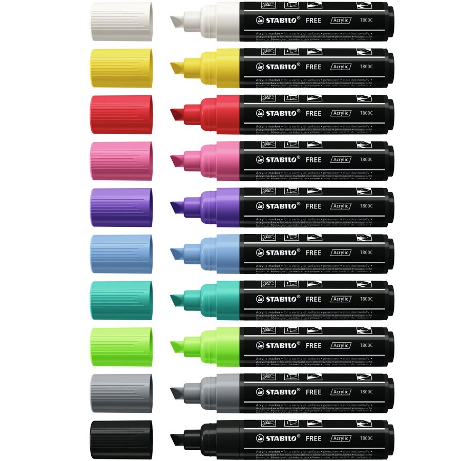 Marker STABILO FREE akril T800C