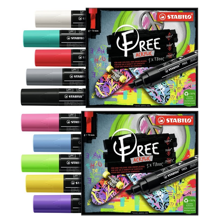 Marker STABILO FREE akril T800C