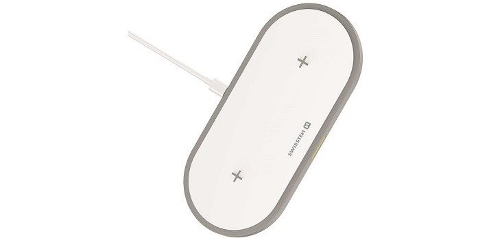 Swissten Wireless 2 az 1-ben vezeték nélküli töltő