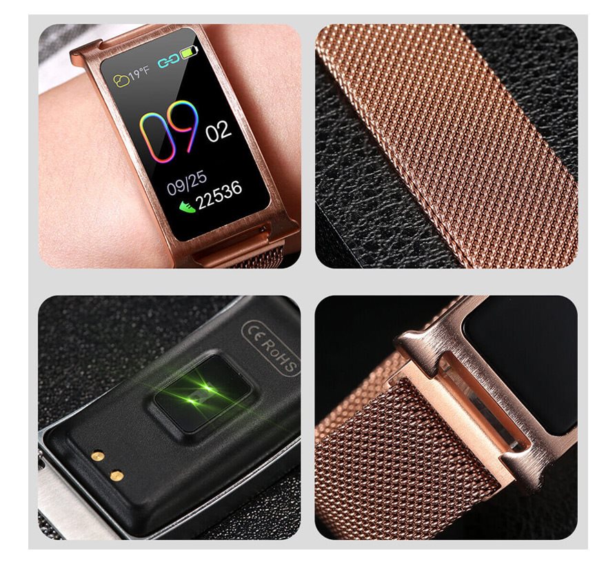 Smartomat Silentband 2 arany okos fitnesz karkötő