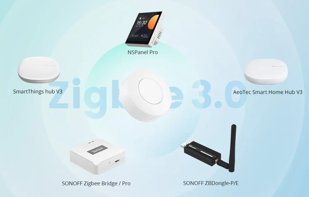 SONOFF SNZB-01P Zigbee Wireless Switch vezeték nélküli okos gomb
