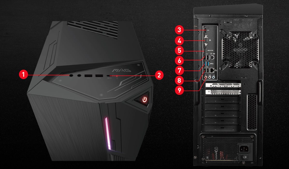 MSI MAG Codex 5 11TD gamer számítógép