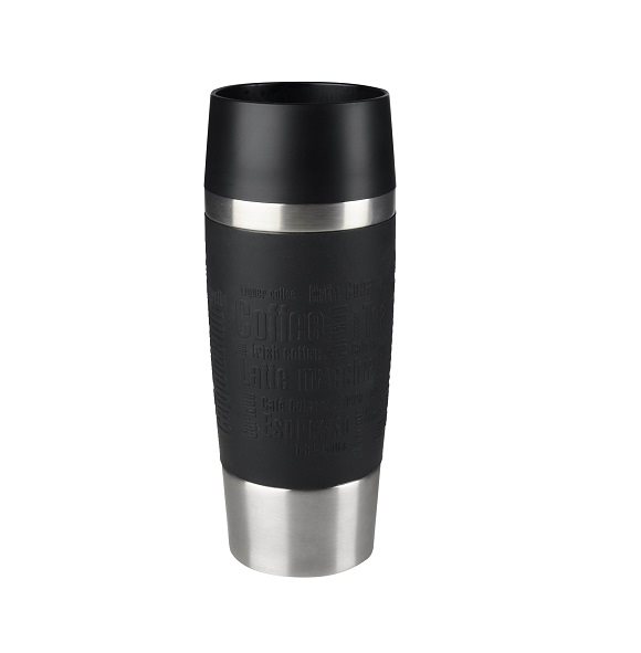 Tefal utazó bögre 0.36l TRAVEL MUG fekete/acél thermo bögre