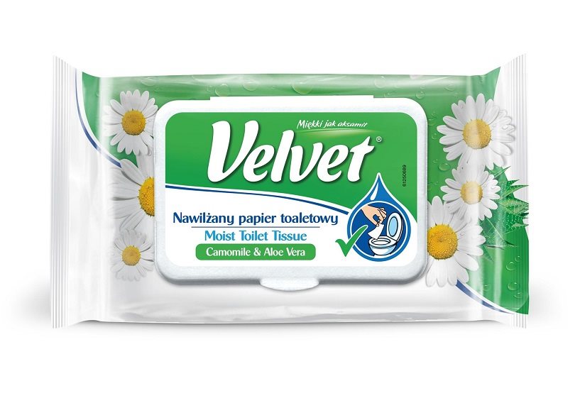 VELVET Camomile (42 darab) nedves WC-papír VELVET Camomile (42 darab) nedves WC-papír