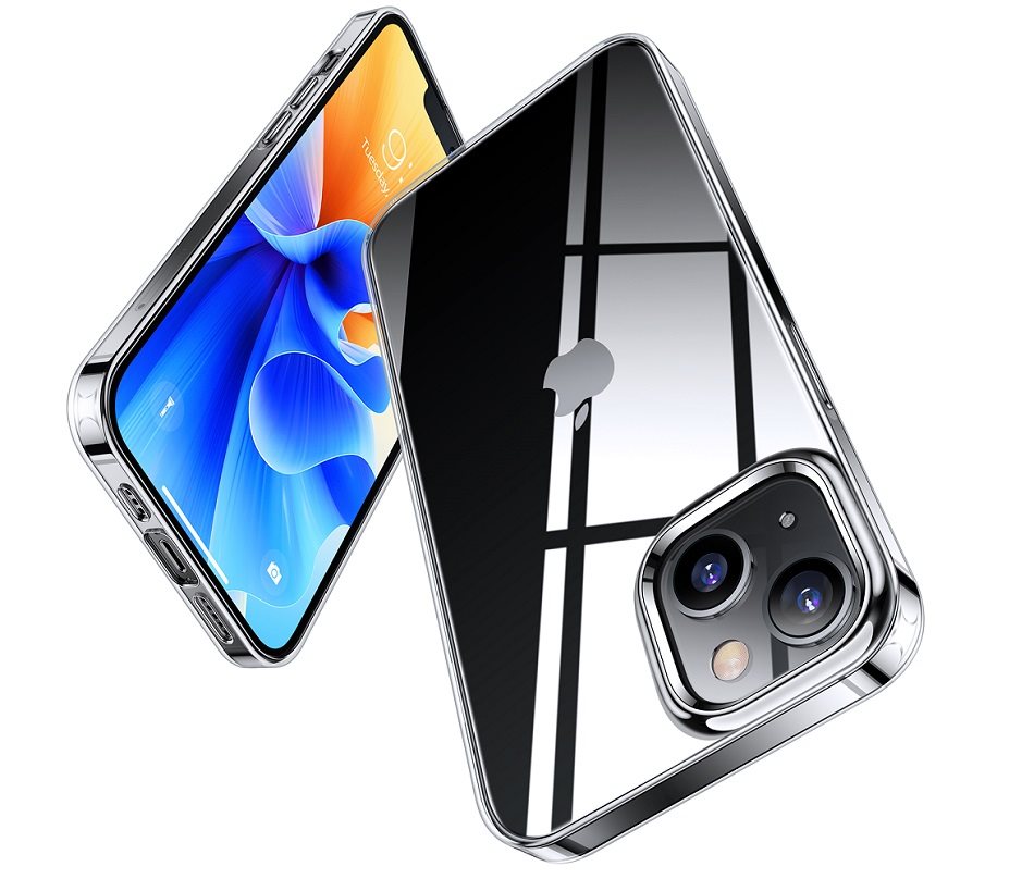 Torras Crystal Clear telefontok iPhone 13 Clear számára