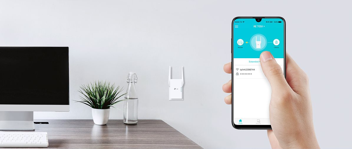 TP-Link RE705X Wi-Fi6 extender