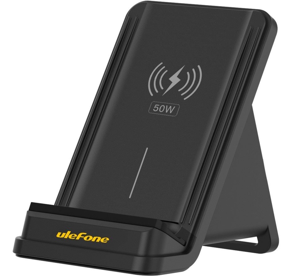 UleFone 50W Wireless Charging Stand Black vezeték nélküli töltő
