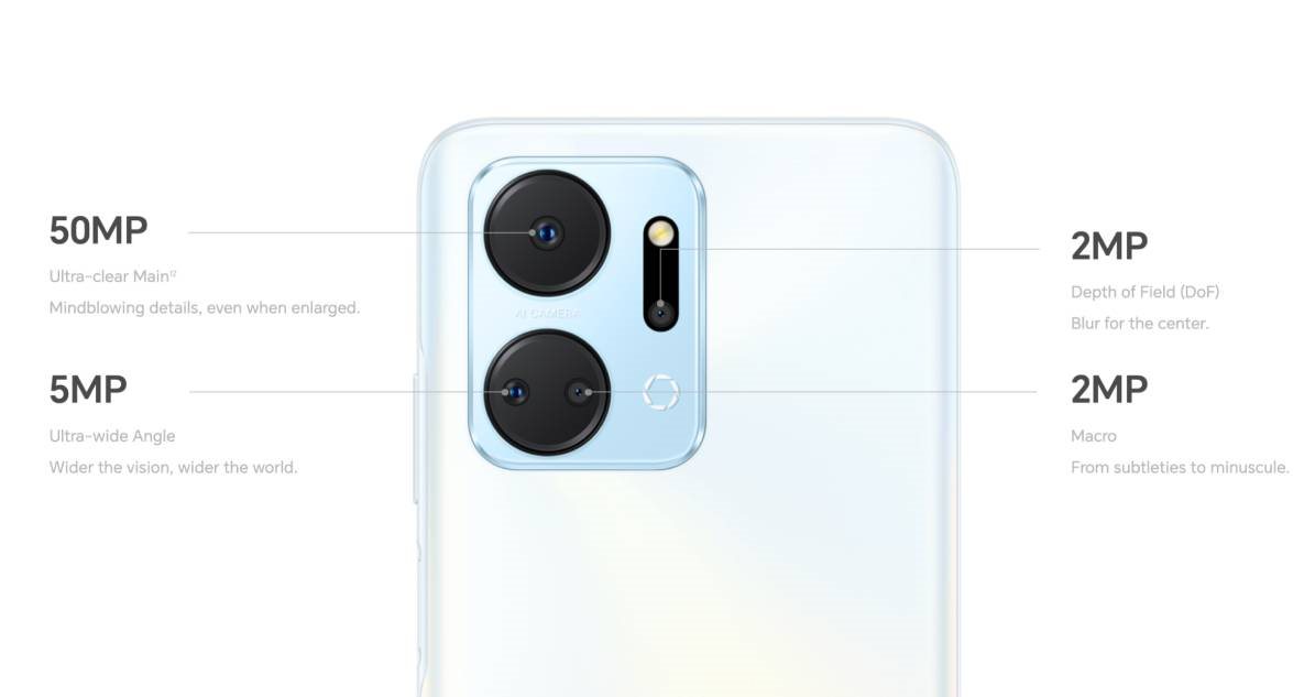 HONOR X7a mobiltelefon
