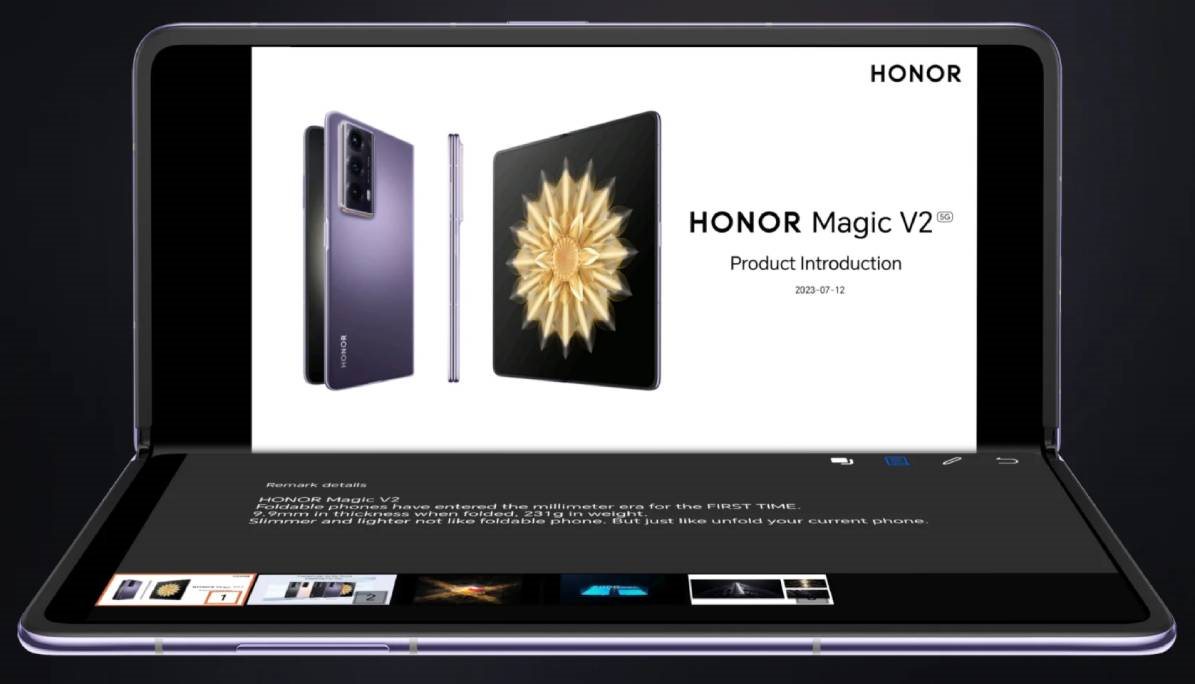 HONOR Magic V2 mobiltelefon