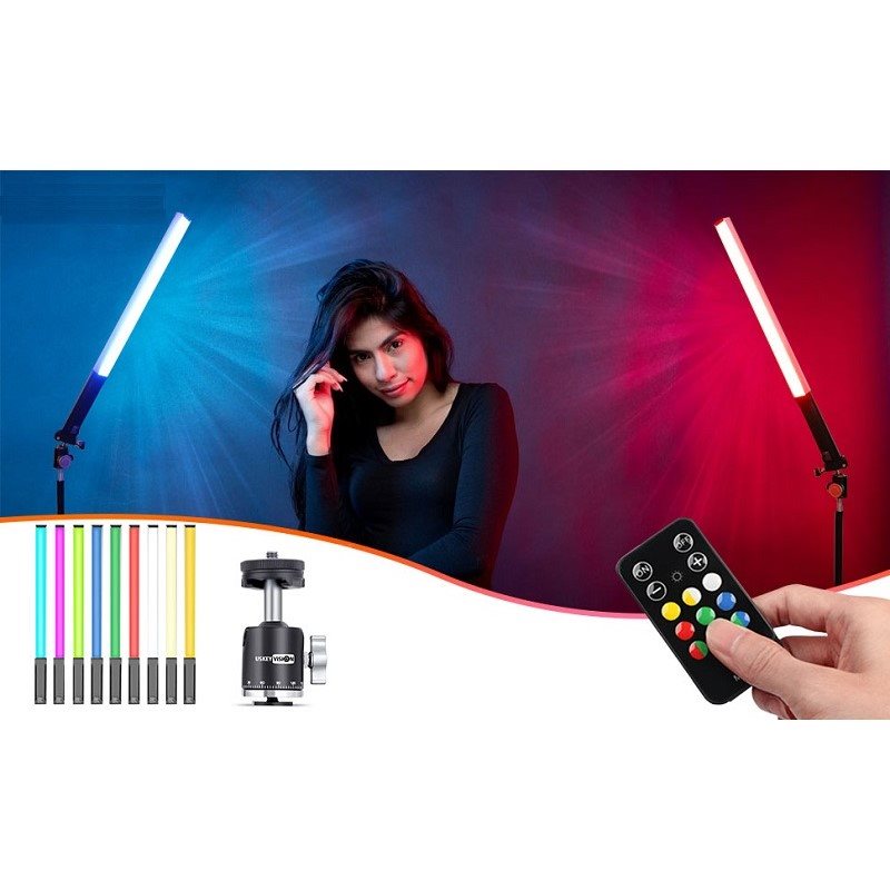 USKEYVISION RGB-Video-Lichtstab 3200-5600K LED