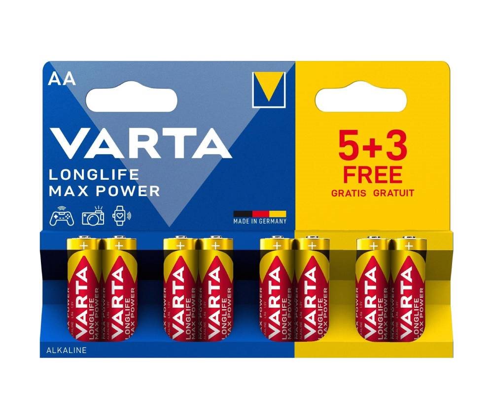 VARTA Longlife Max Power AA egyszer használatos lúgos elem 