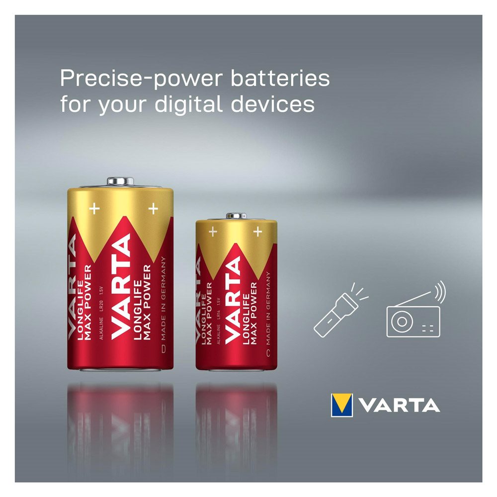 VARTA Longlife Max Power D egyszer használatos akkumulátorok