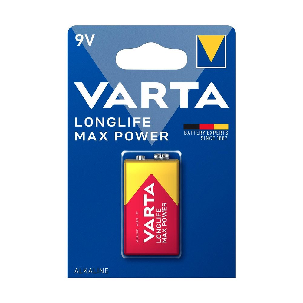VARTA Longlife Max Power 9V egyszer használatos elem