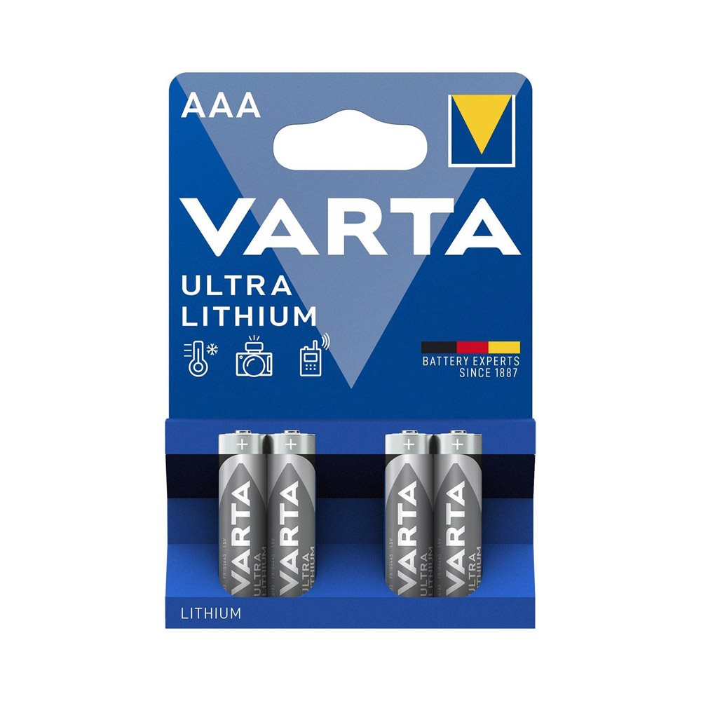 VARTA Ultra Lithium AAA egyszer használatos elemek